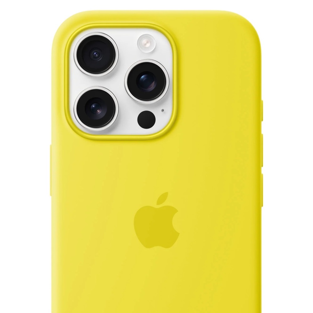 Apple iPhone 16 Pro MagSafe Silicone Case - Color: Star Fruit / Bright Yellow